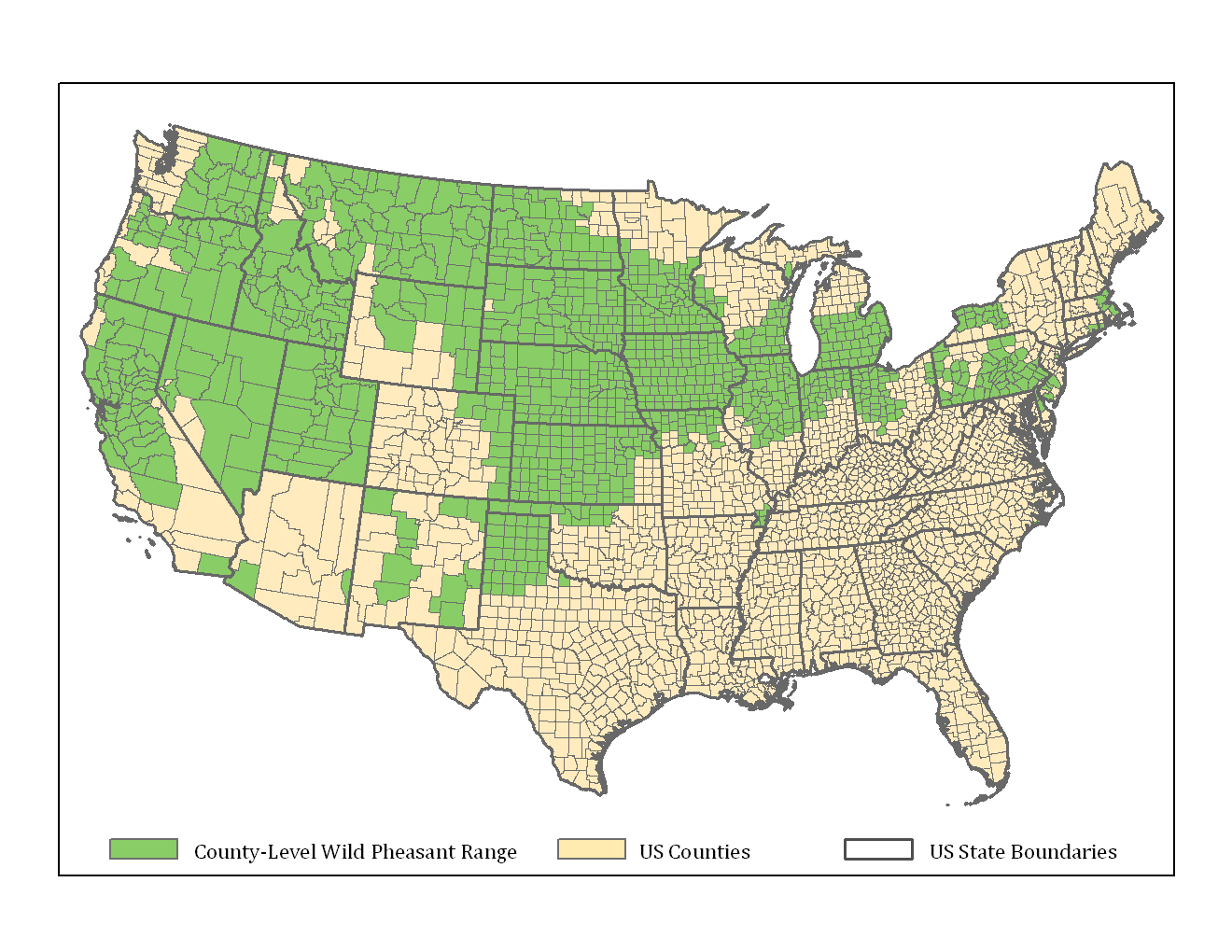 Pheasant Range and Trends The National Pheasant Plan