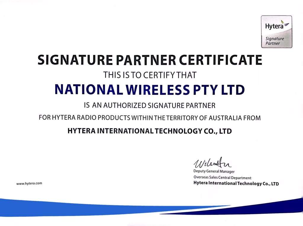 Hytera Radio Systems Australia National Wireless
