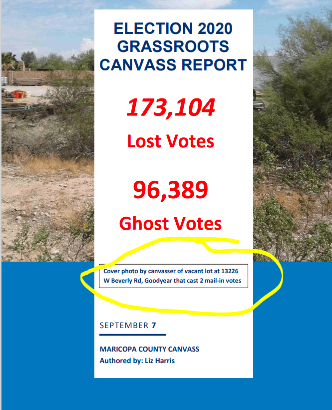 Results of Maricopa "convass" released, lying from Page 1 National Zero