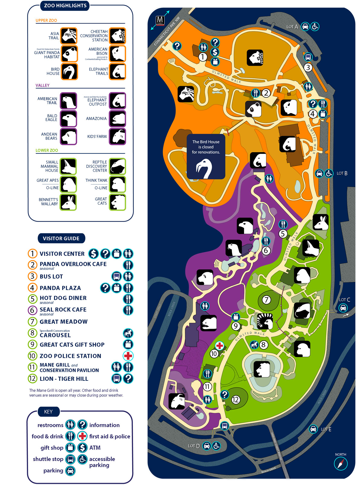 Zoo Map Smithsonian's National Zoo