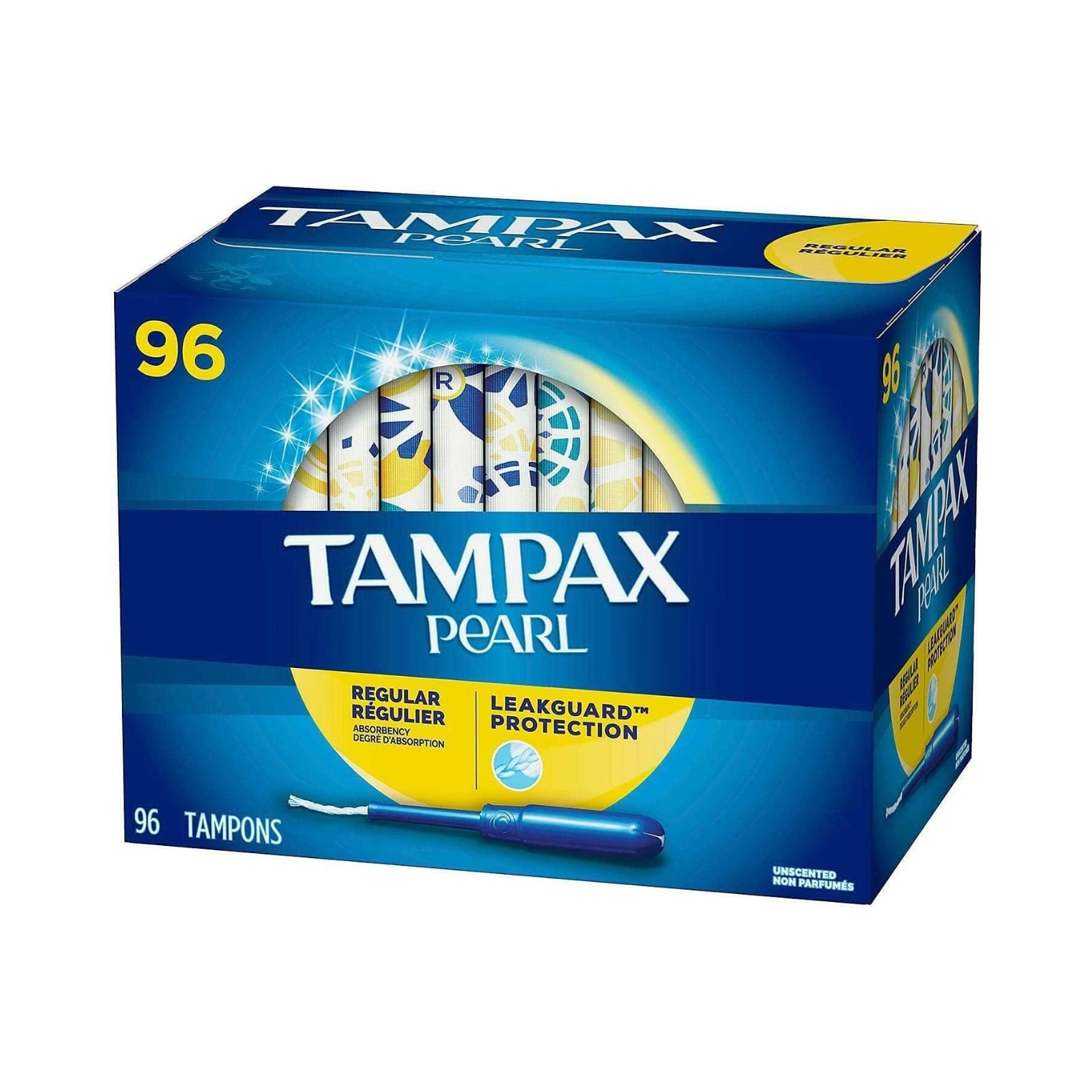 Tampax Pearl Plastic Tampons Leak Protection withAntigravity