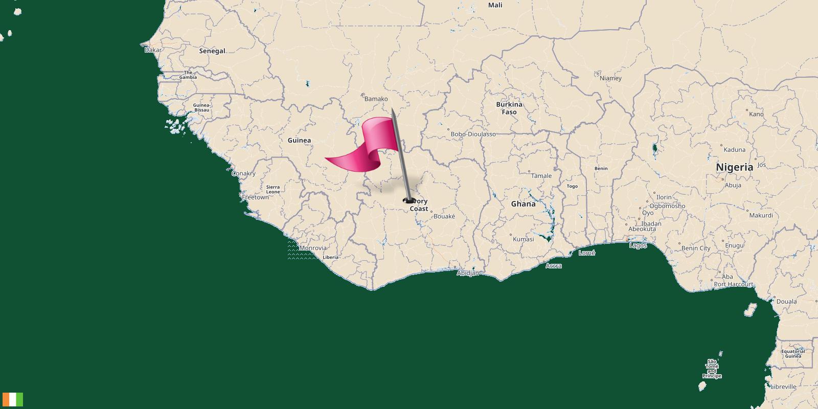 Ivory Coast 🇨🇮 Time, Population, Lunar, GeoJSON, Dialing code