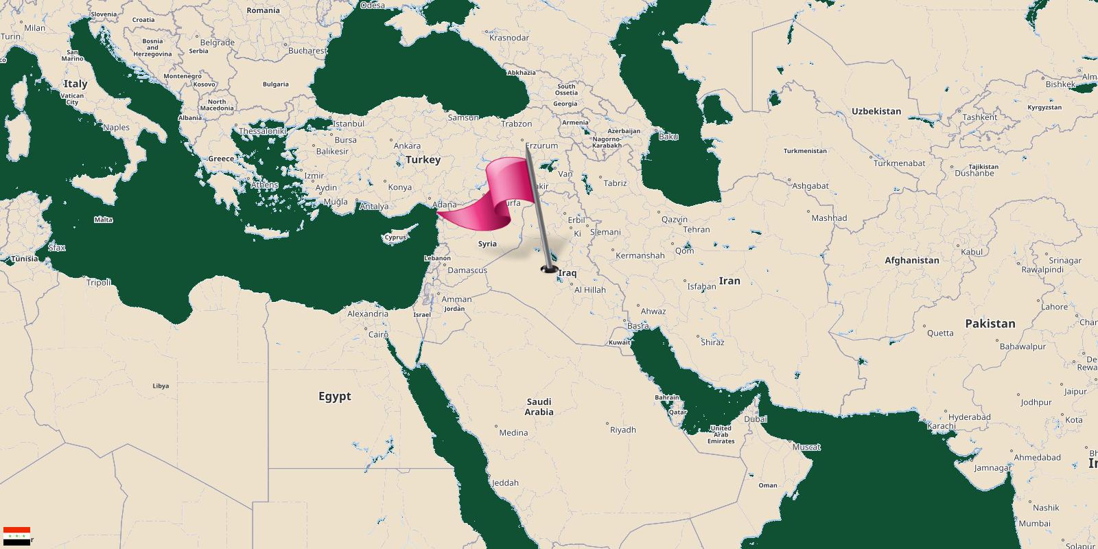 Iraq 🇮🇶 Time, Population, Lunar, GeoJSON, Dialing code