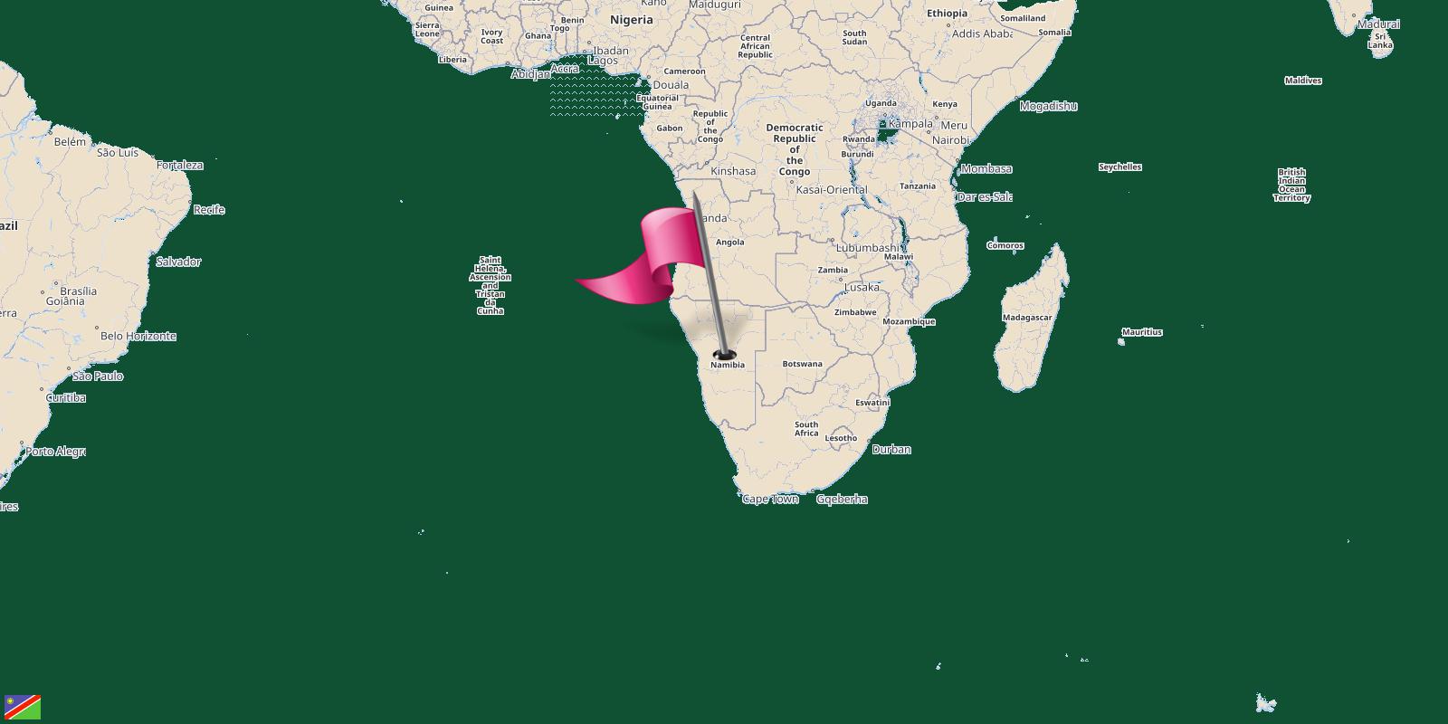 Namibia 🇳🇦 Time, Population, Lunar, GeoJSON, Dialing code