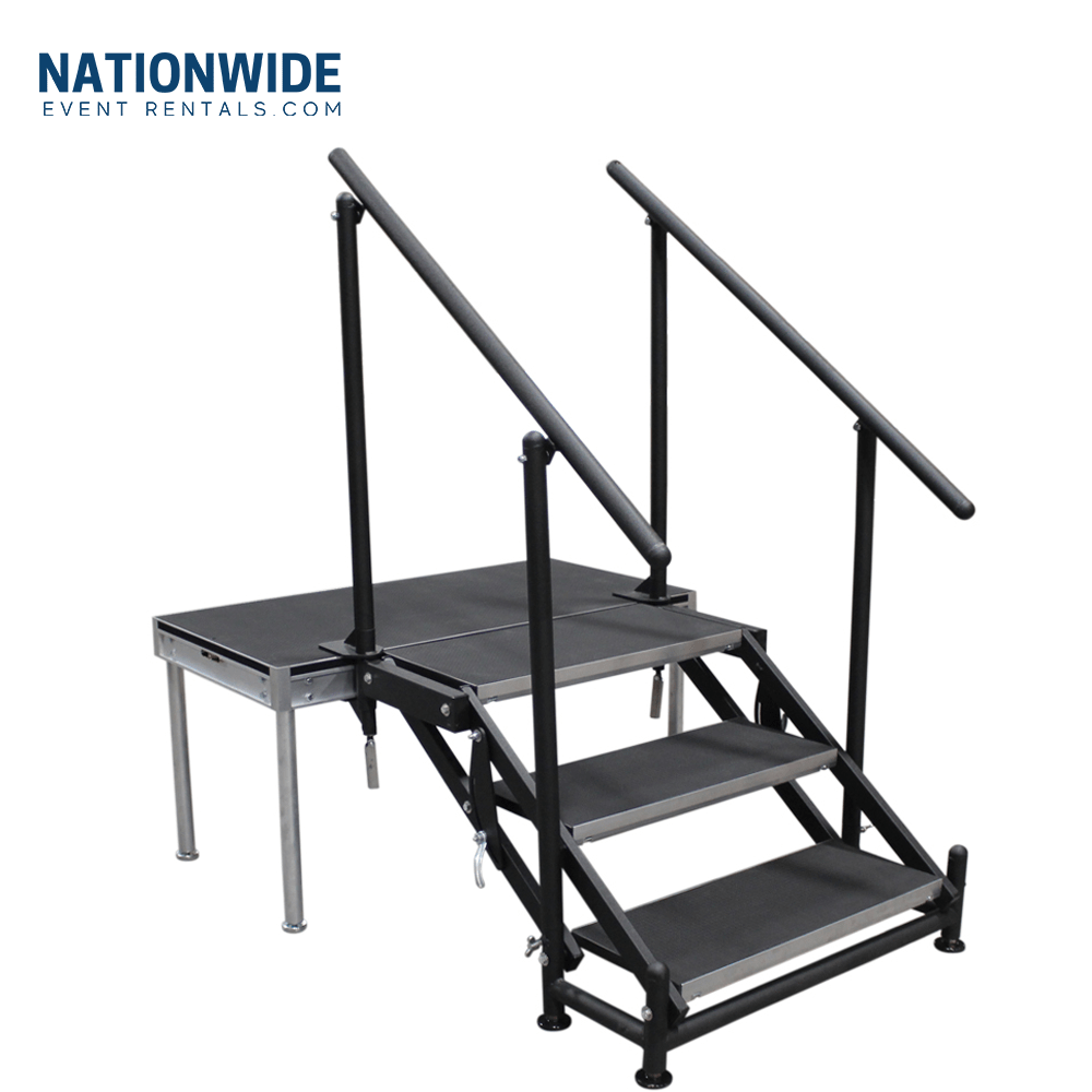 Staging Dimensions 3 Step Adjustable Stair Rental