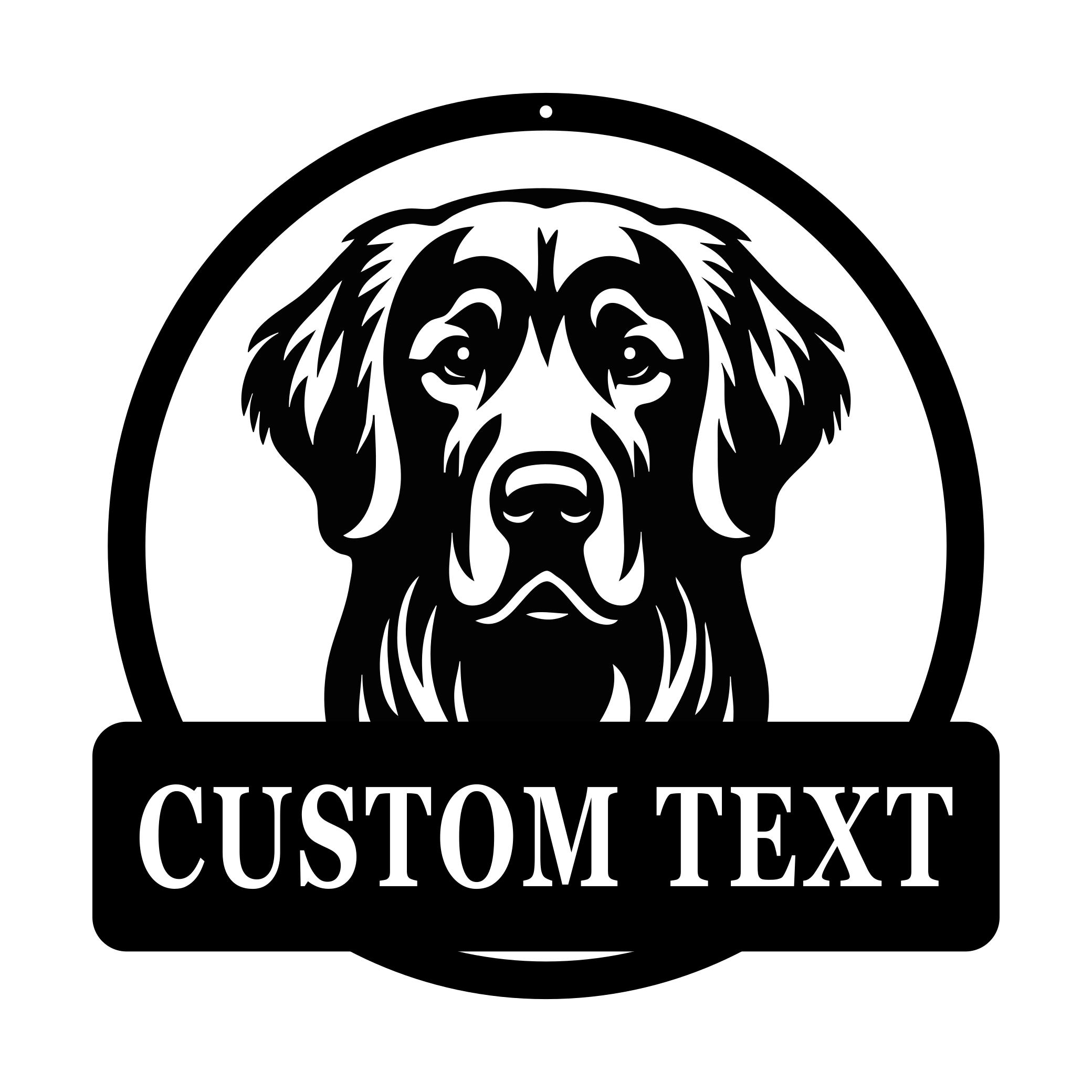 Customizable Dog Sign Nationwide Metalwork