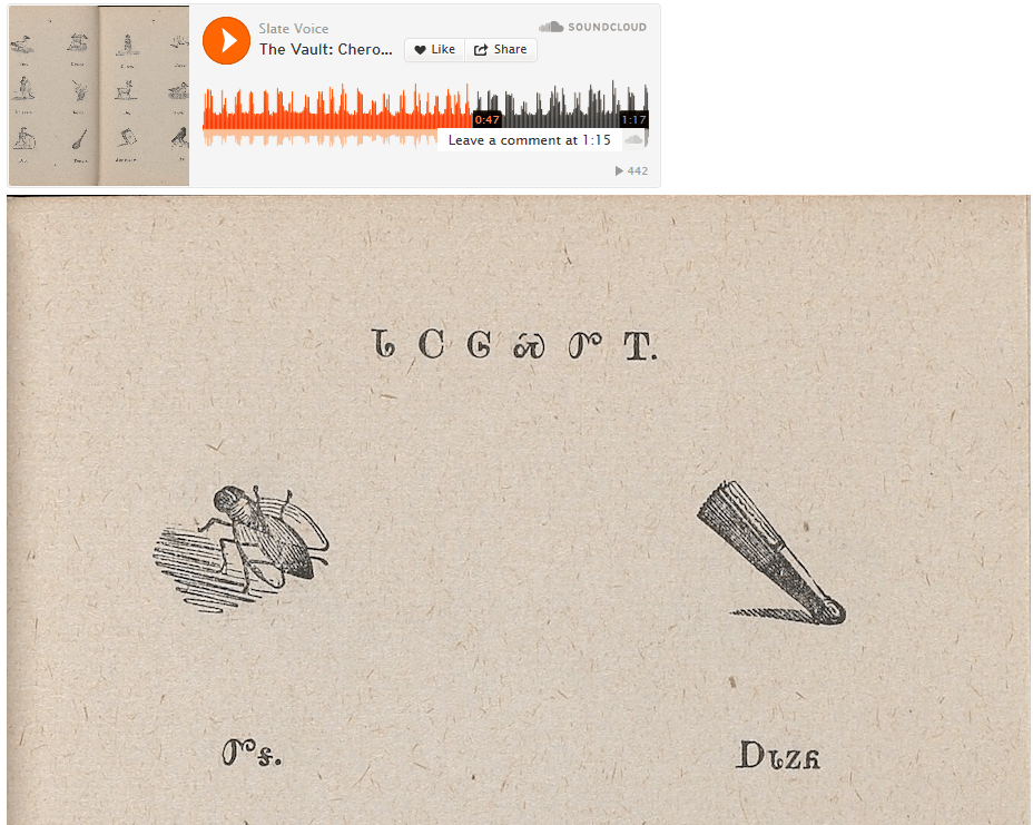 Cherokee Words from 1888 Primer Spoken Native Heritage Project