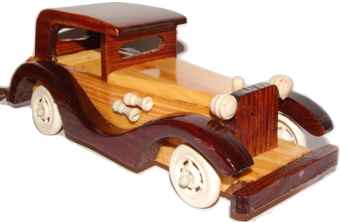Channapatna Wooden Vintage Car Toy 10 Inch Native Things