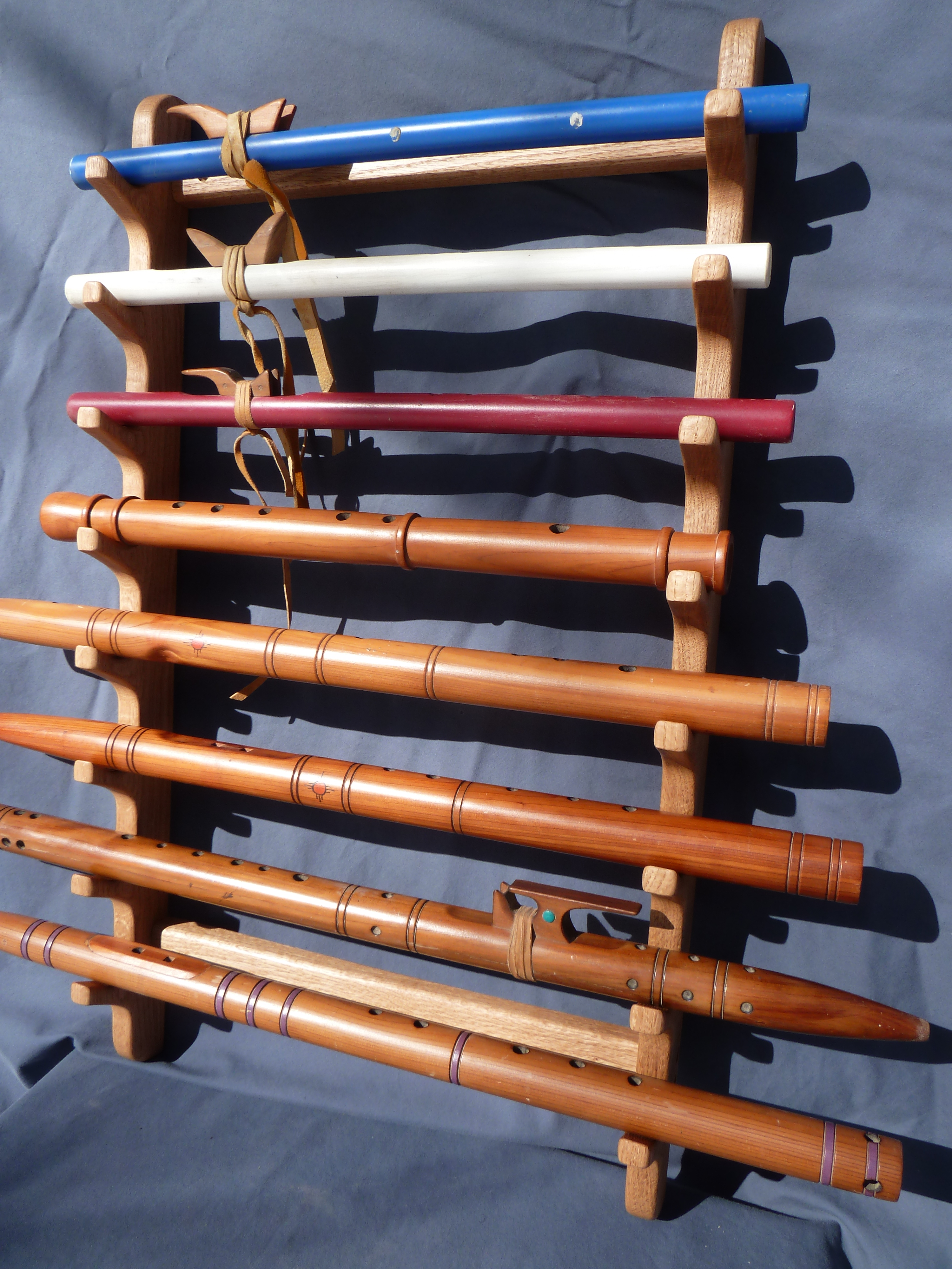 Wall Mounted flute Racks Native Wood Works