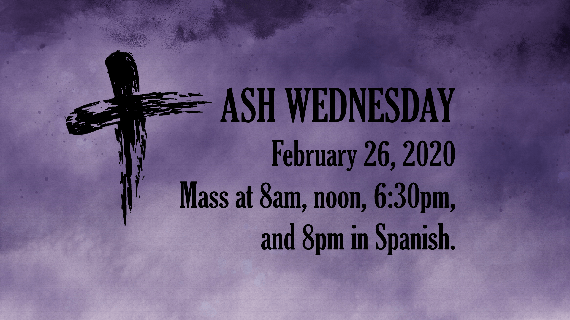 ASH WED 2020 Catholic Church of the Nativity