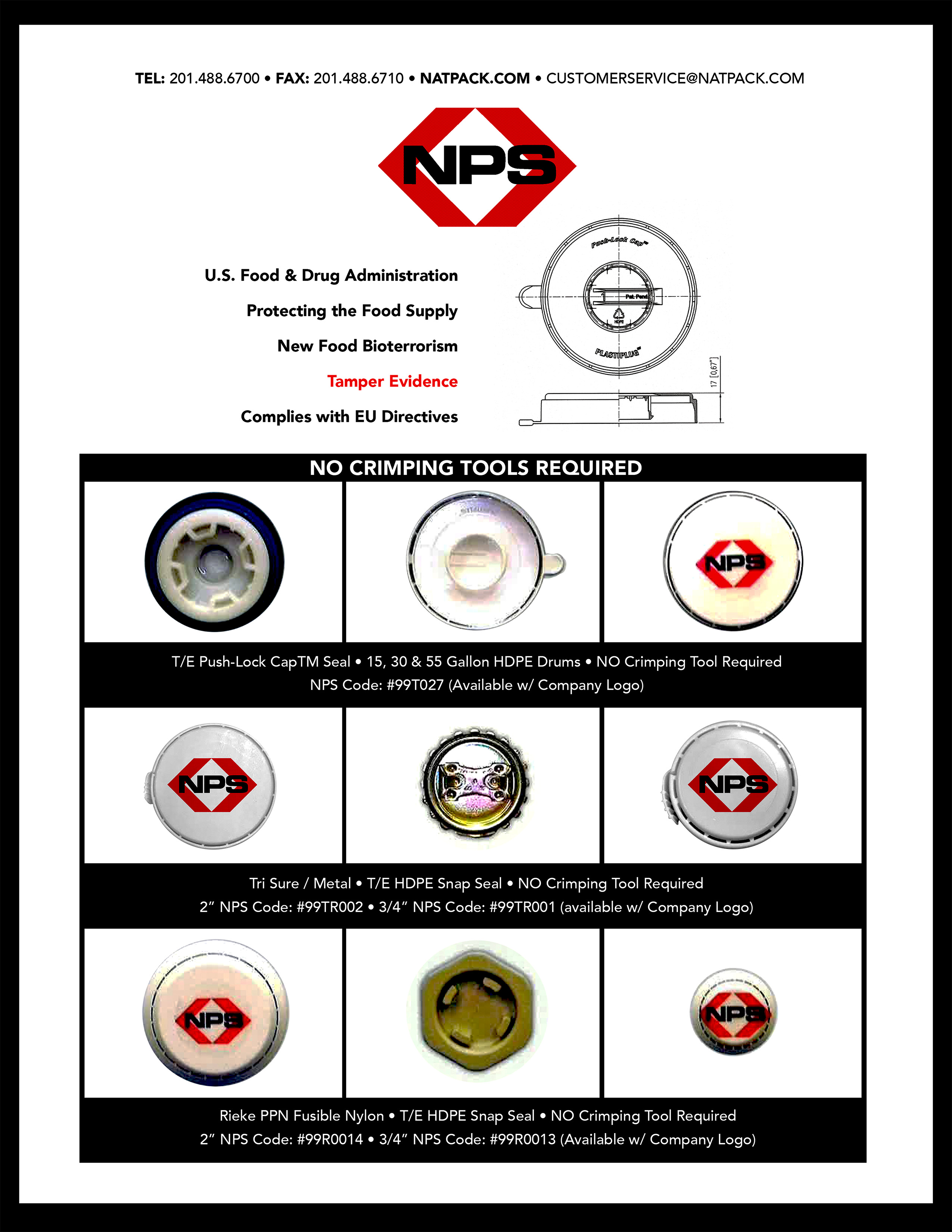 Cap Seals National Packaging Services