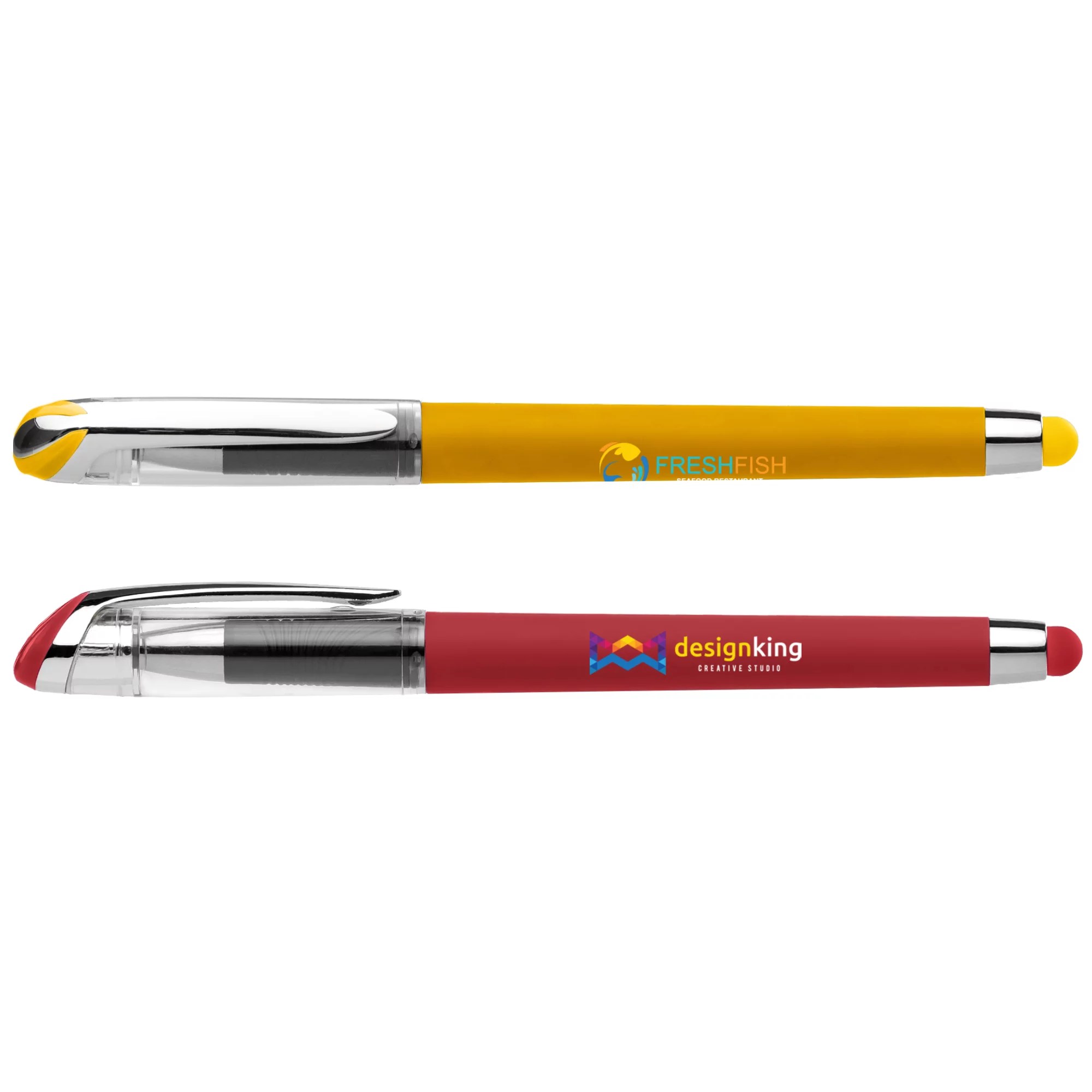 Promotional Full Color Inkjet Soft Touch Maria Stylus Gel Pen