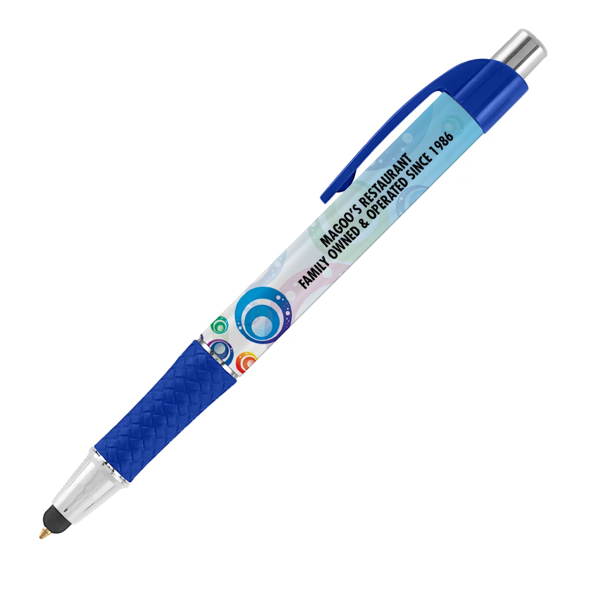 Promotional Britebrand™ Profiler Stylus Pen Combo with Rubber Grip