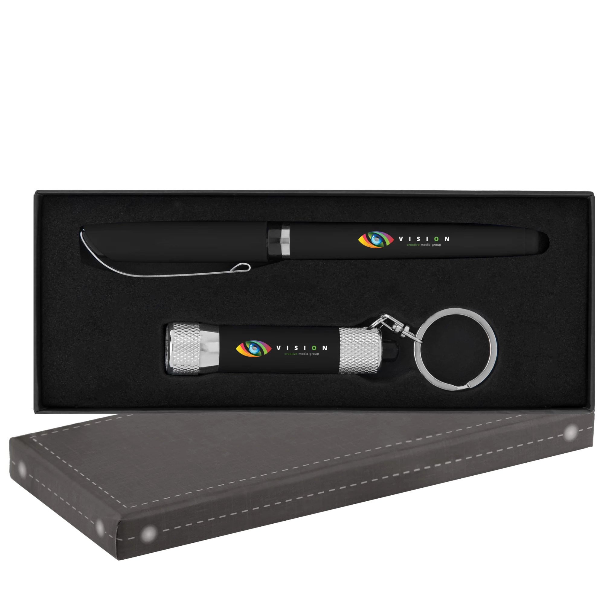 Britebrand™ Cozy Gel Pen & Flashlight Gift Set National Pen