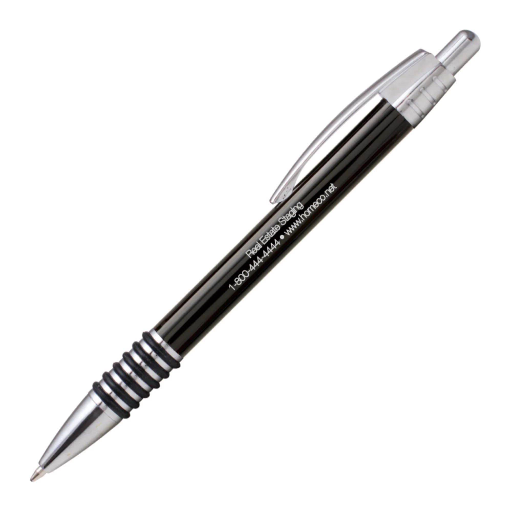 Fairway Pen Promotional Metal Ballpoint Pen w/ Rubber Grip National Pen