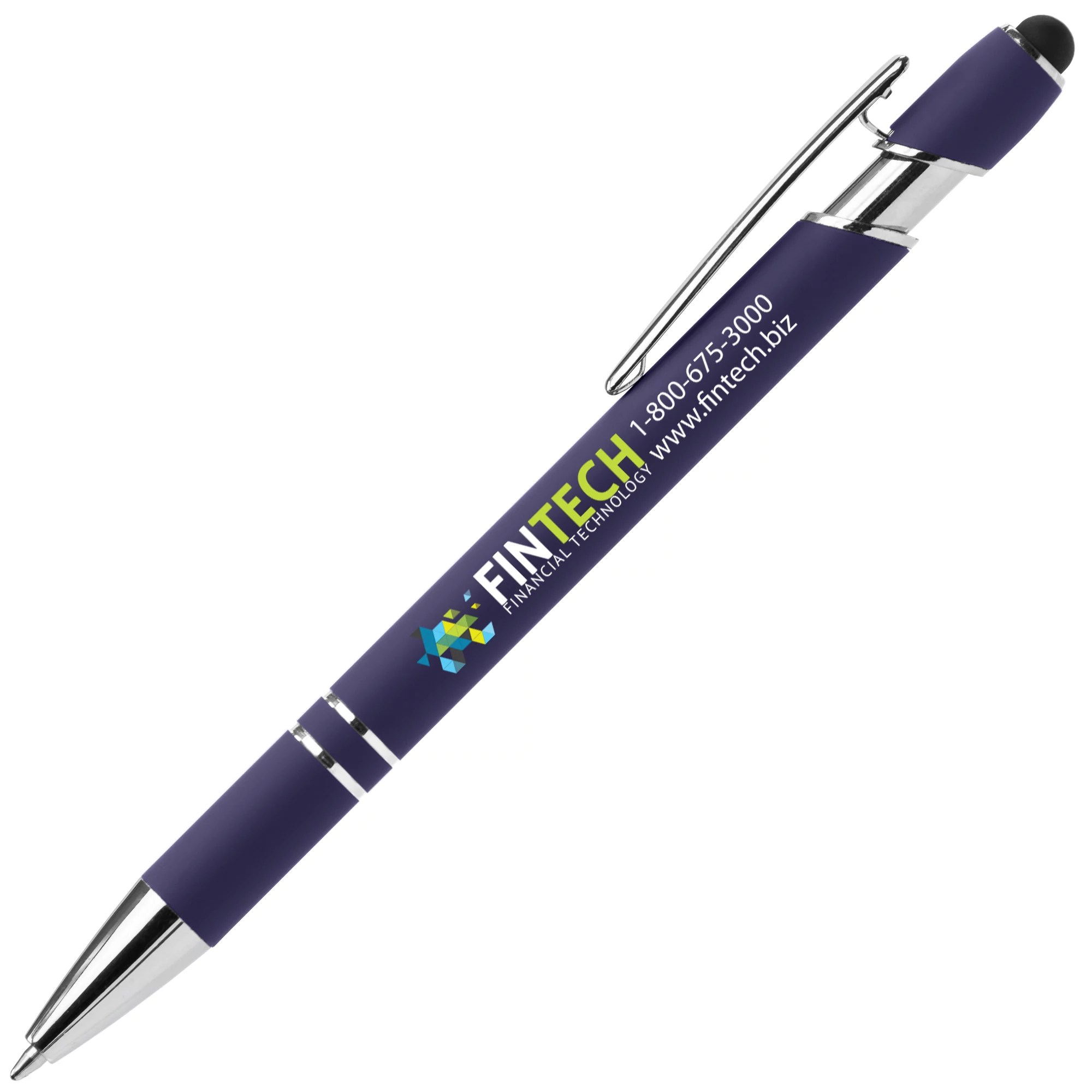 Promotional Soft Touch Alpha Stylus Pen Full Color Inkjet National Pen