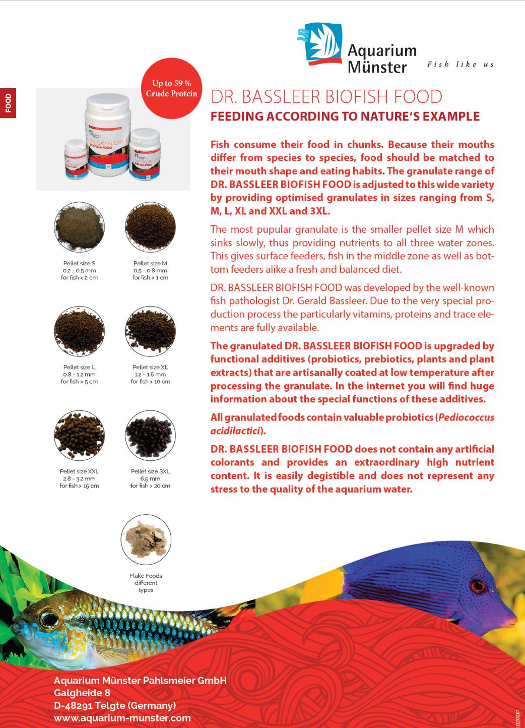 Dr Bassleer Bio Fish Food Flora Flakes Best before 6/2025 Nat's Fish