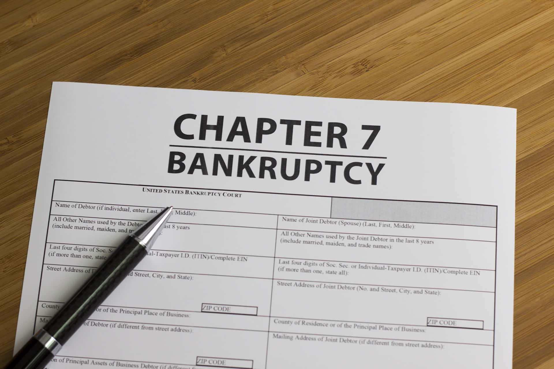 What Happens When a Small Business Files for Chapter 7 Bankruptcy