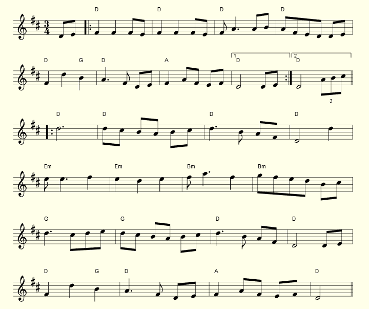 Midnight on the Water North Atlantic Tune List