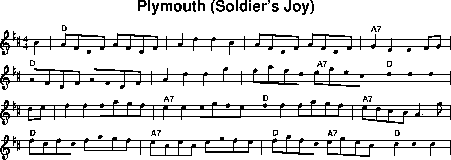 Soldier’s Joy, aka Plymouth North Atlantic Tune List