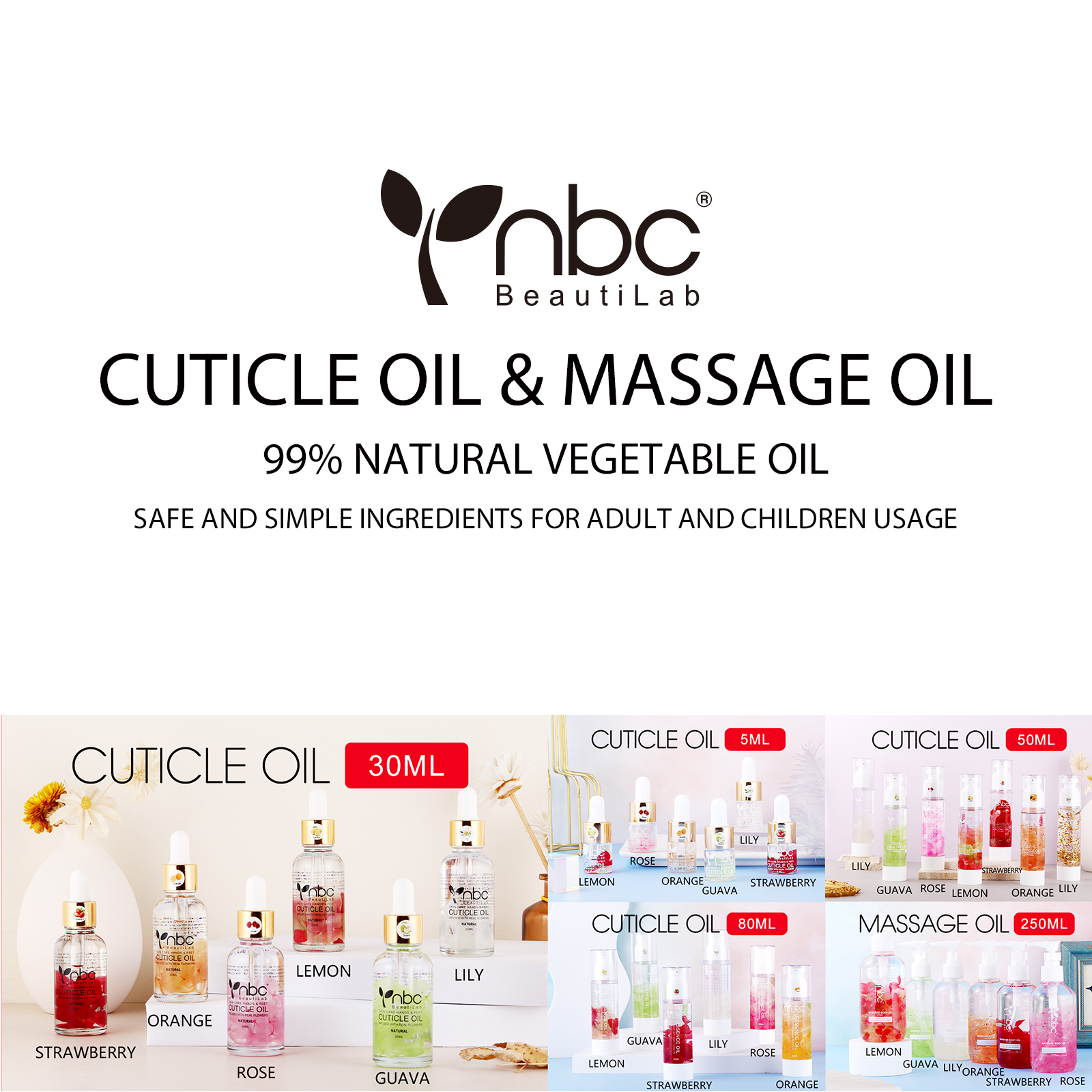 Lily Cuticle Oil, 30 ml NBC BeautiLab