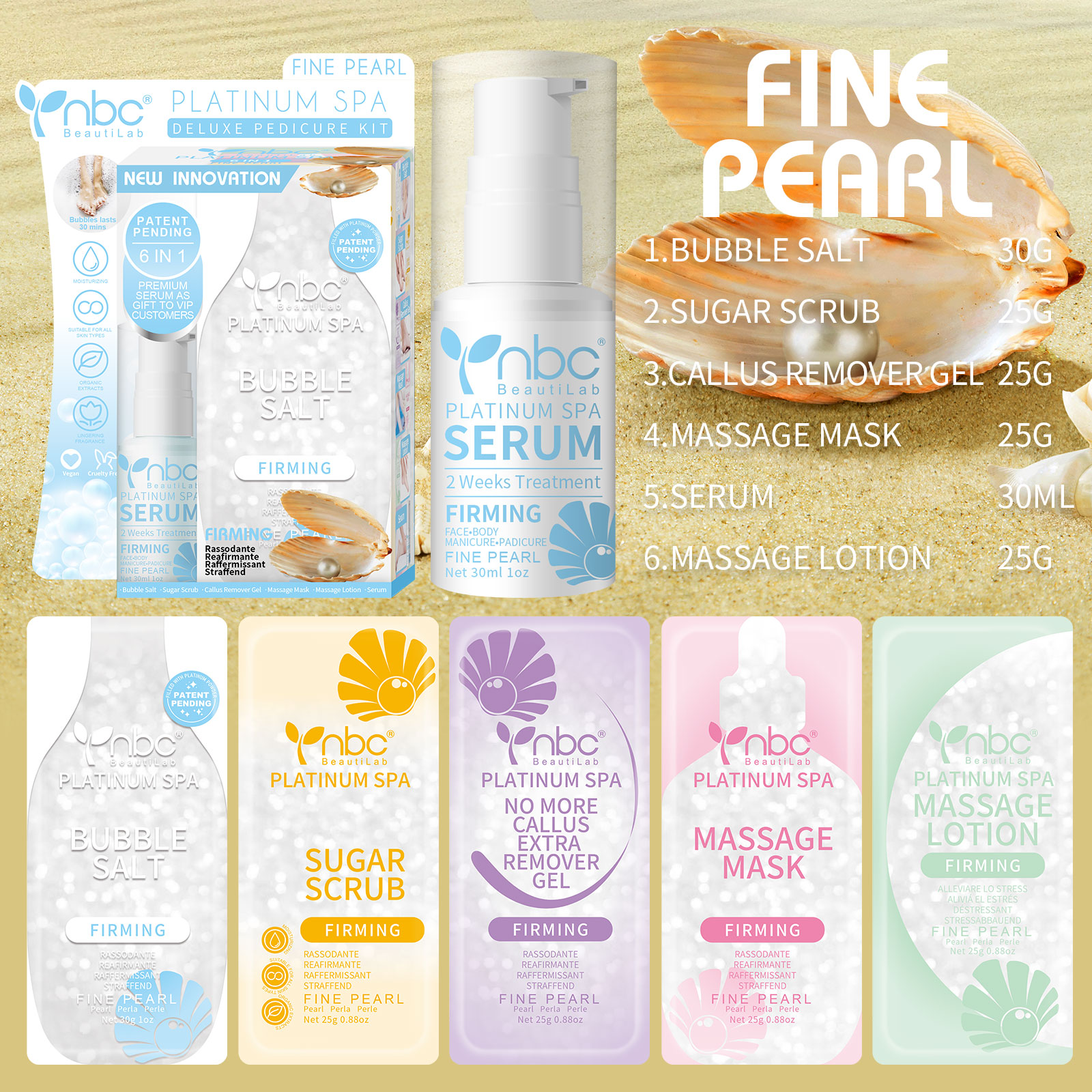 Fine Pearl Platinum 6 in 1 Spa NBC BeautiLab