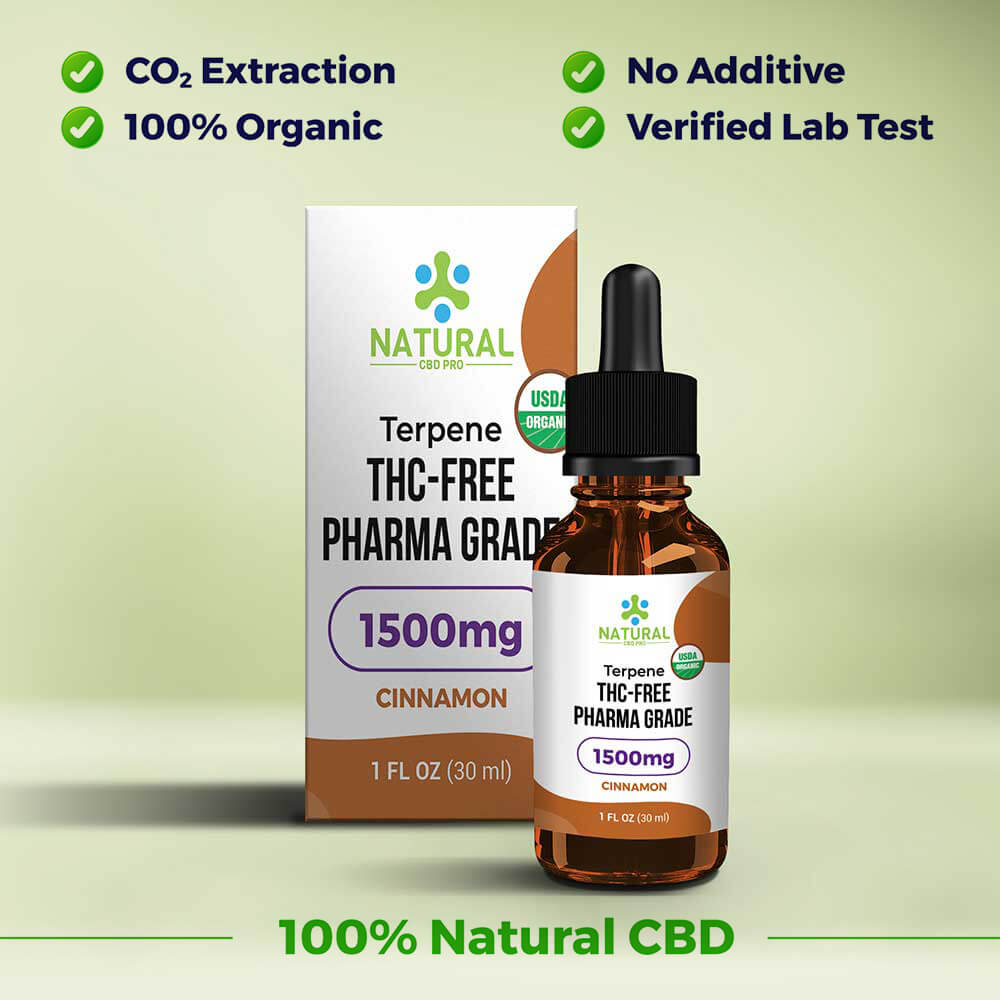 THC Free Spectrum Pharma Grade Tincture Natural CBD Pro