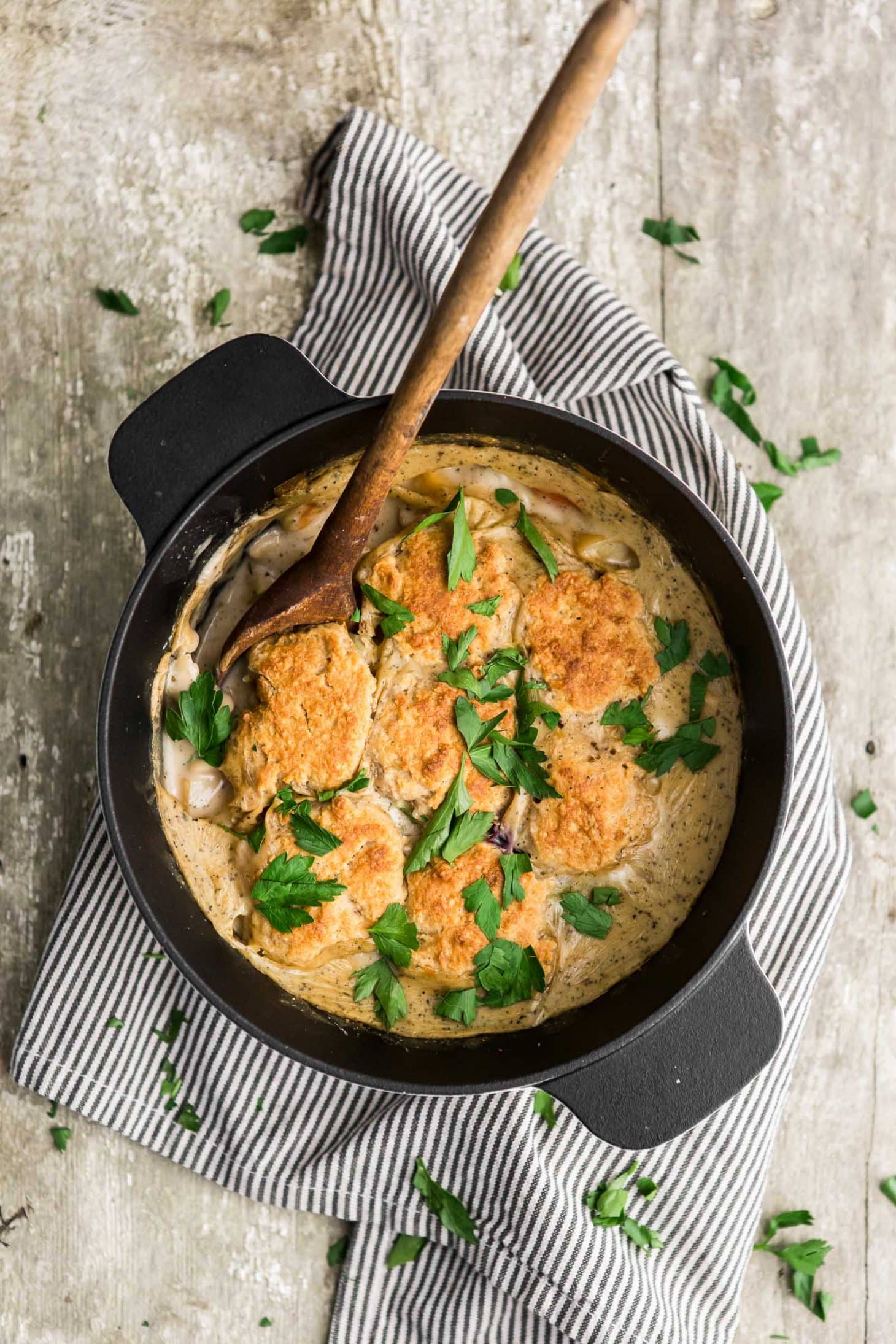 Root Vegetable Pot Pie with Whole Wheat Biscuits Naturally Ella