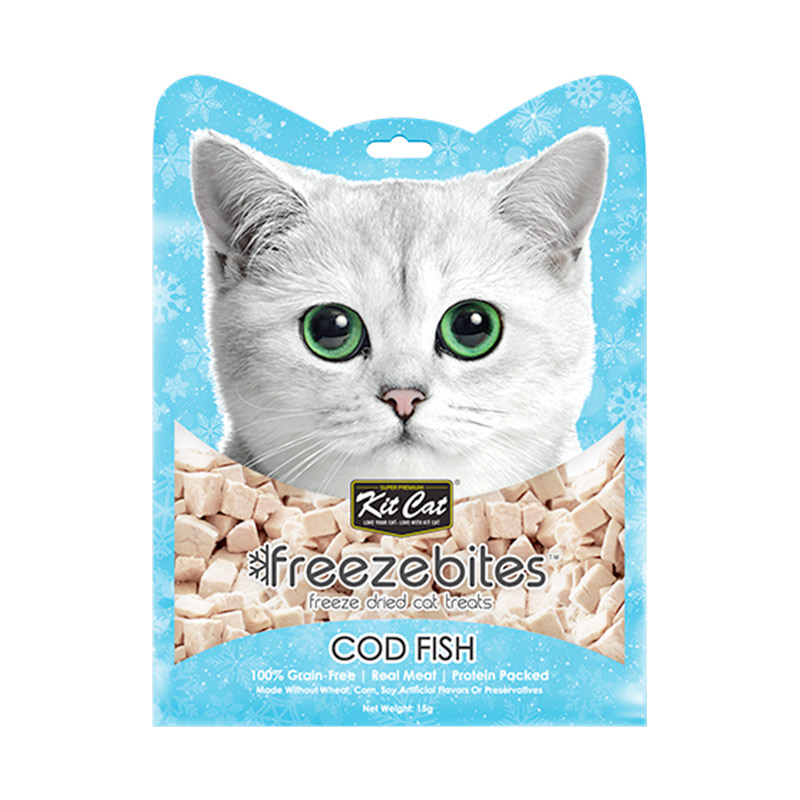 Kit Cat Freezebites Cod Fish 15g Naturally For Pets