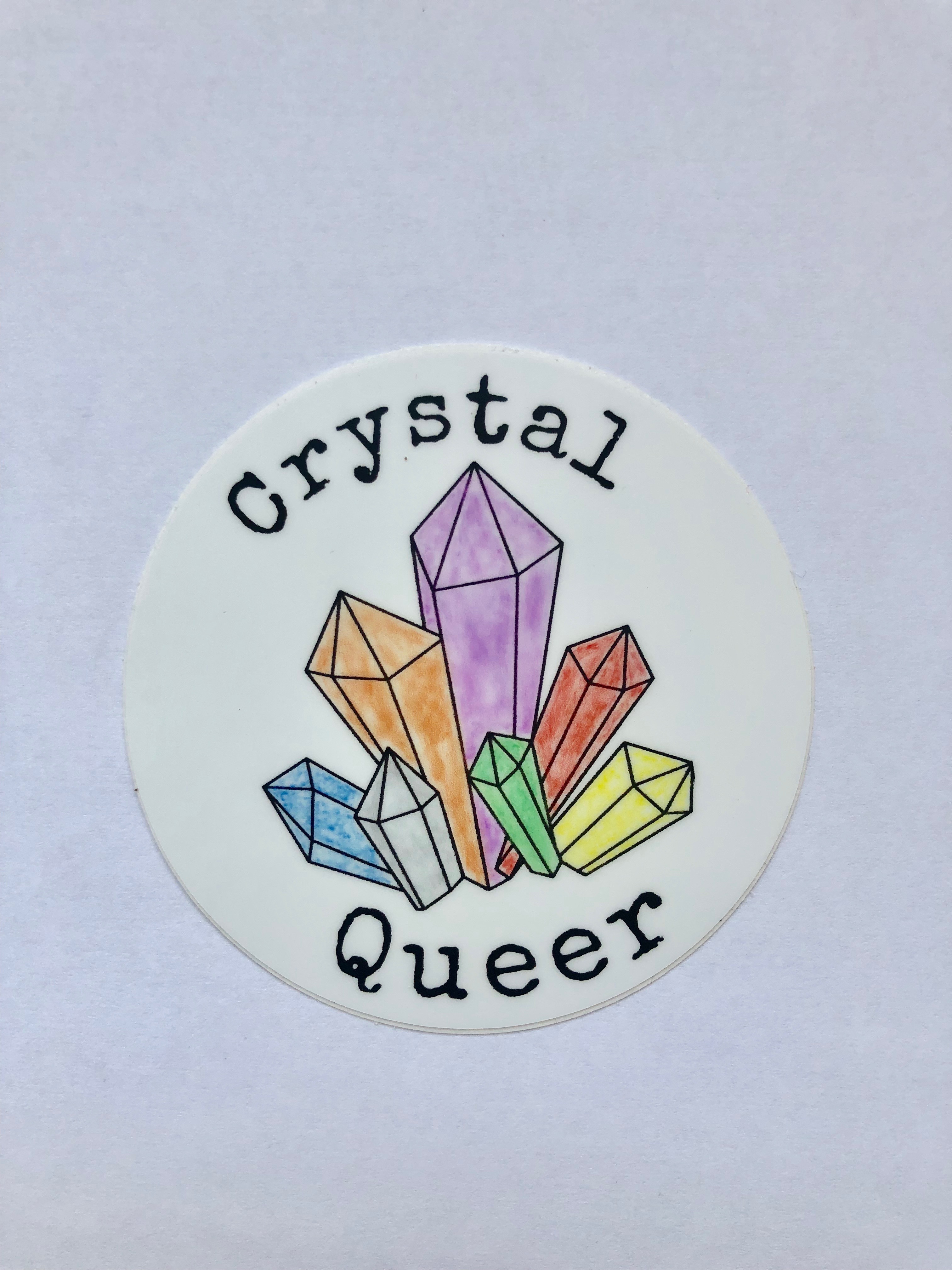 Crystal Queer Sticker Naturally Queer