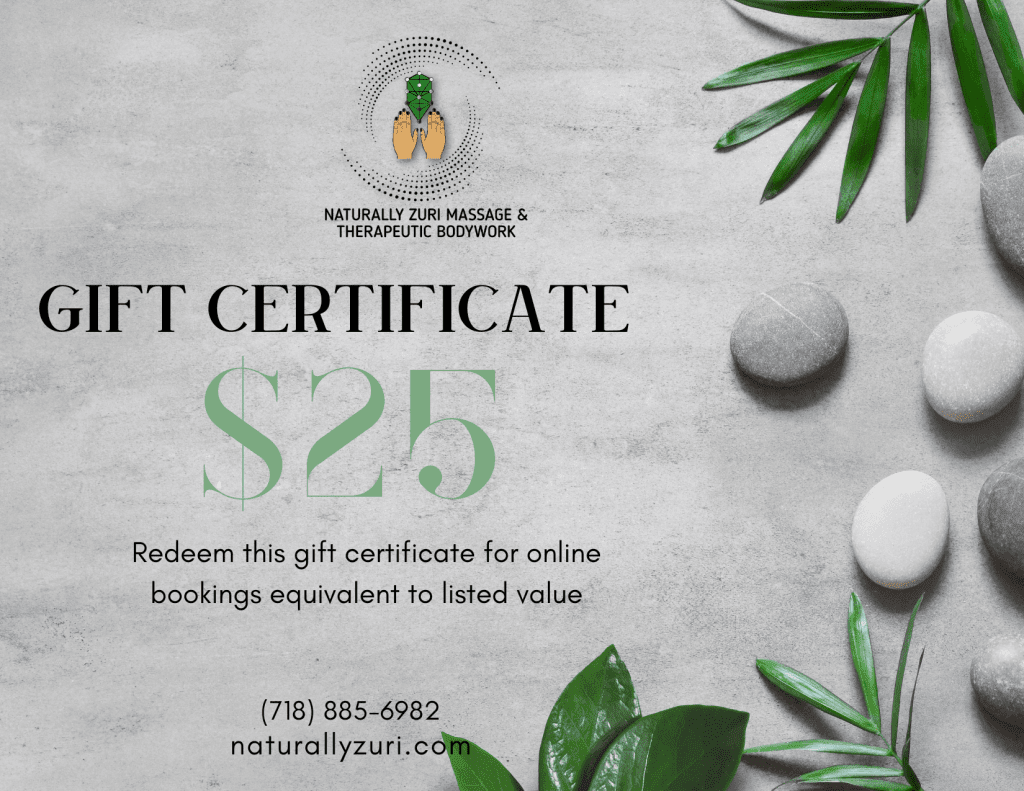 Our Rates and Packages at NATURALLY ZURI MASSAGE & THERAPEUTIC BODYWORK