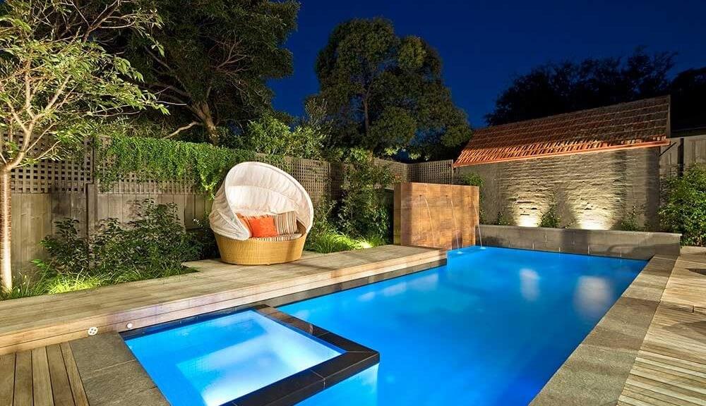 Backyard Pool Design Lshaped Pool to Utilise the Space Natural Pools