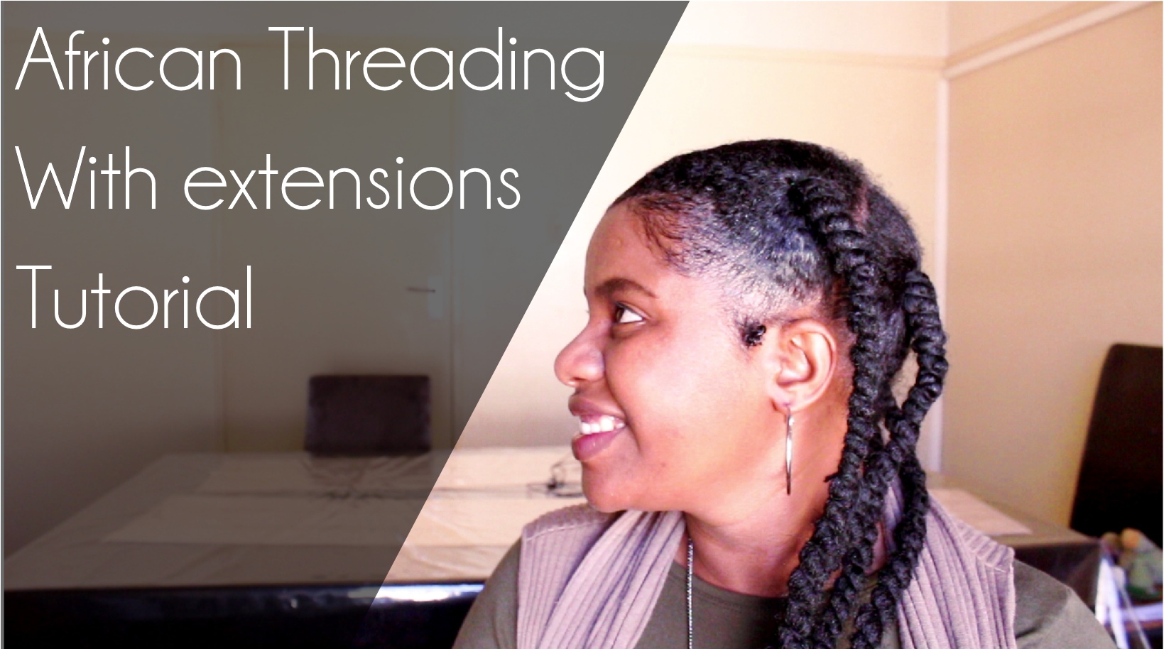 African Threading with Extensions Natural Sisters South African
