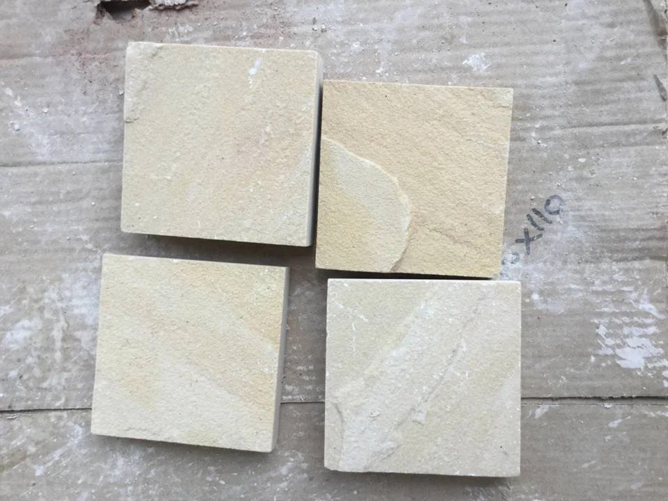 Mint Yellow Machine Cut Brick Natural Stone Depot Pvt. Ltd