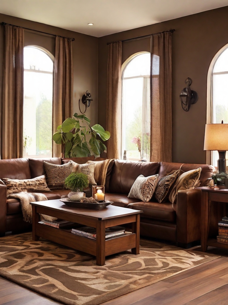 29 Stunning Living Room Decor Ideas With Brown Couch To Revamp Your Space