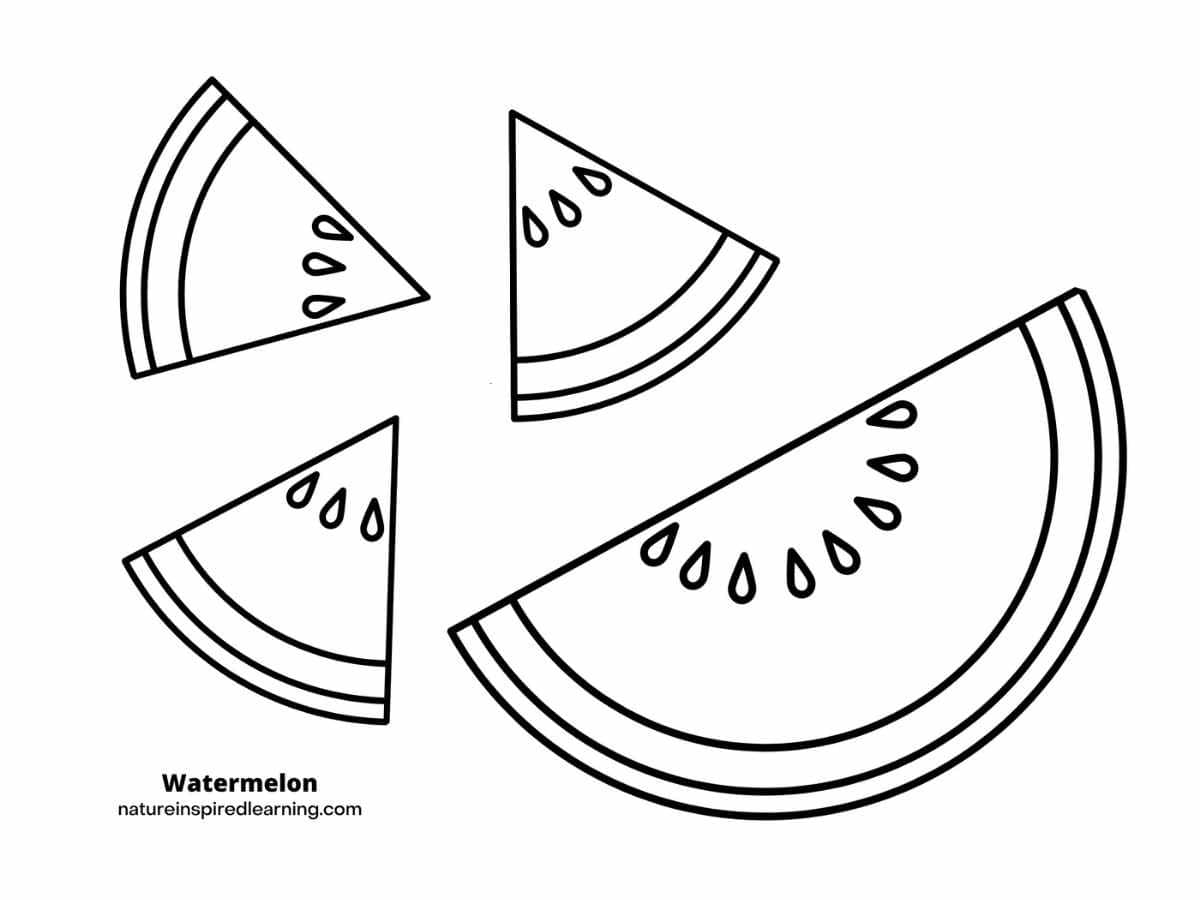 Free Printable Watermelon Coloring Pages A Refreshing Activity for Kids