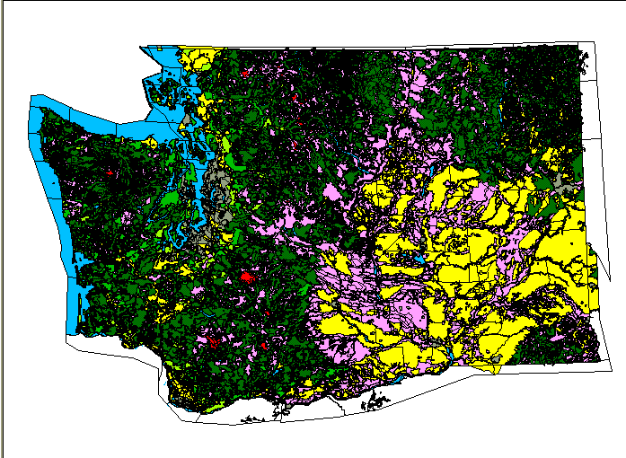 Public Land Washington State Map United States Map