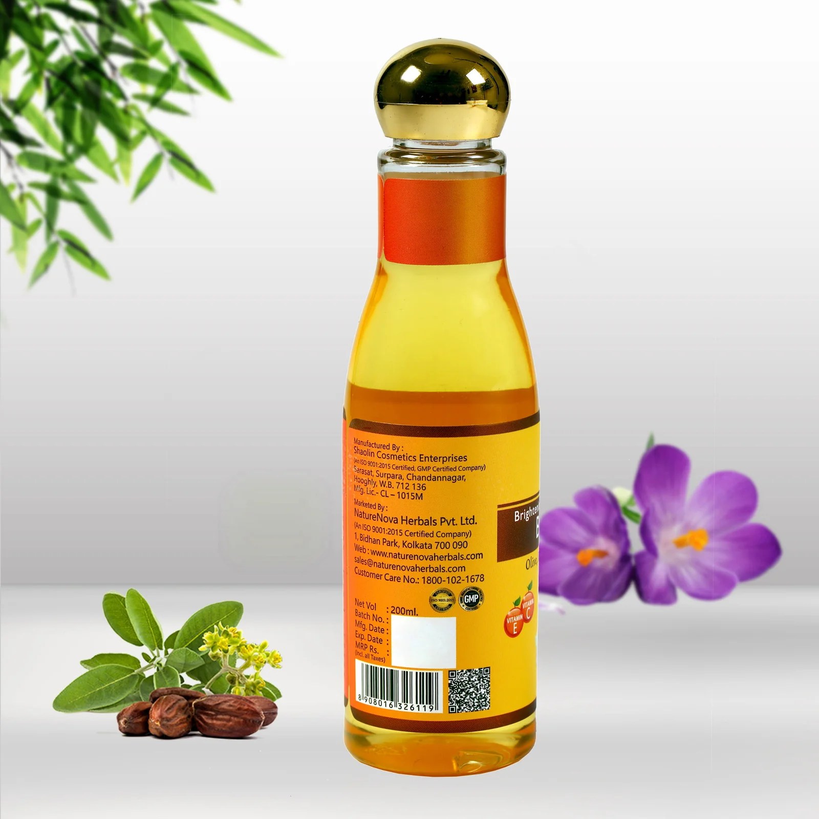 Brightening, Firming and Smoothing Body Oil NatureNova Herbals