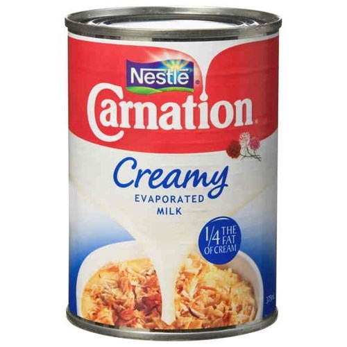 NES 340ML CARNATION EVAP MILK FULL CREAM 100594 Natures Cargo