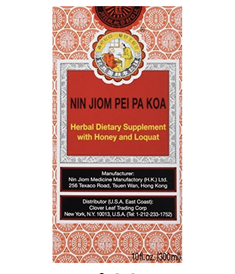 Cough syrup Nin Jiom Pa Koa Red Natures compounding pharmacy