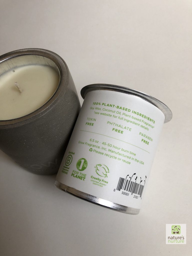 The best nontoxic candles from Grow Fragrance Nature's Nurture