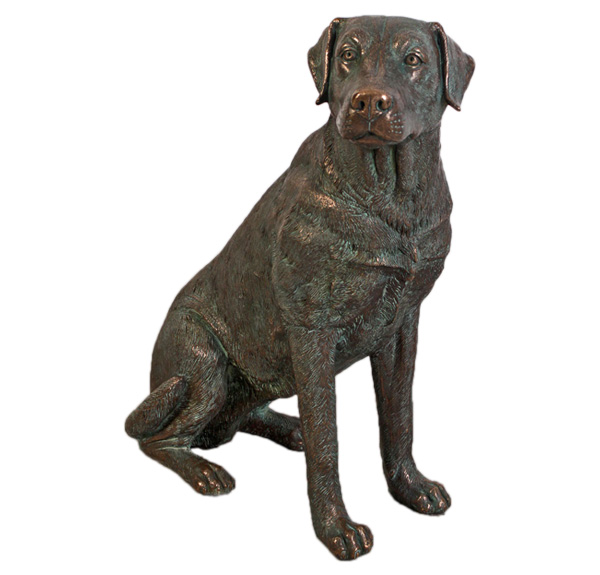 Labrador Dog Sitting (Bronze) Natureworks