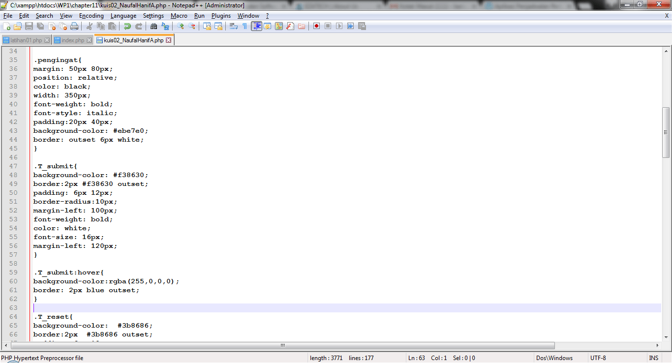 Operasi Aritmatika Menghitung Total Biaya Harga Tanah
