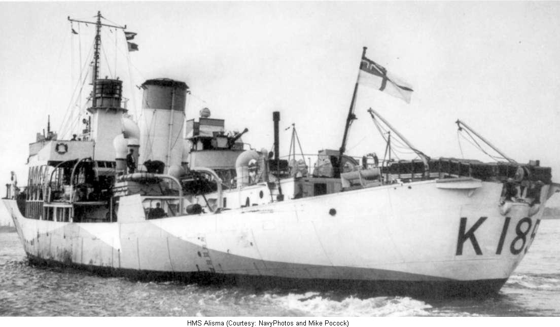 HMS Narcissus, British corvette, WW2