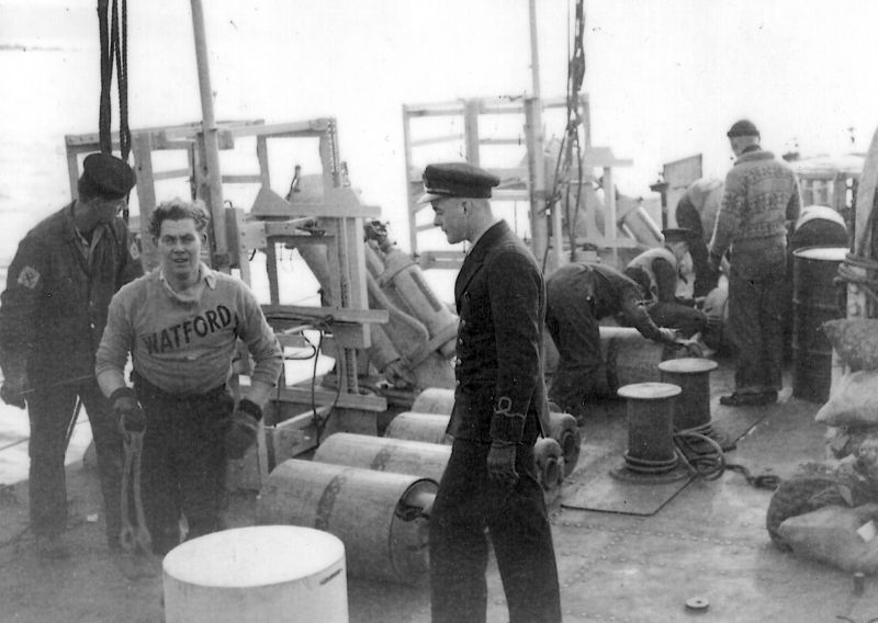 Ammunitioning Ship, Quarterdeck Photo Naval Museum of Manitoba