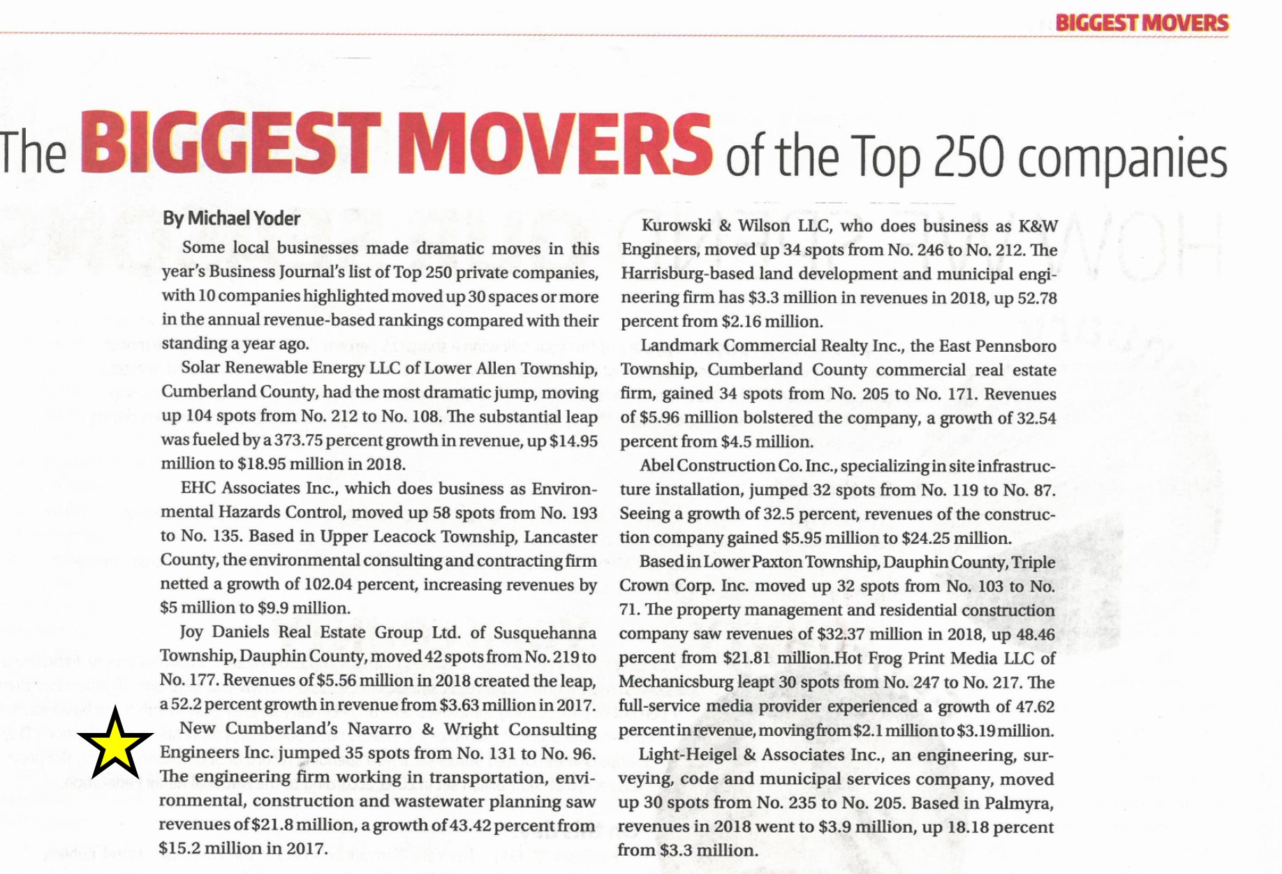 N&W Ranked among Top Engineering Firms Navarro & Wright Consulting