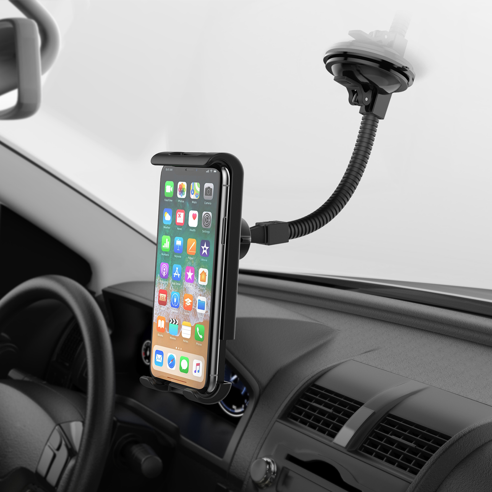 M FLEXIBEL KFZ Halterung Handy Halter PKW LKW Smartphone TabletPC Navi