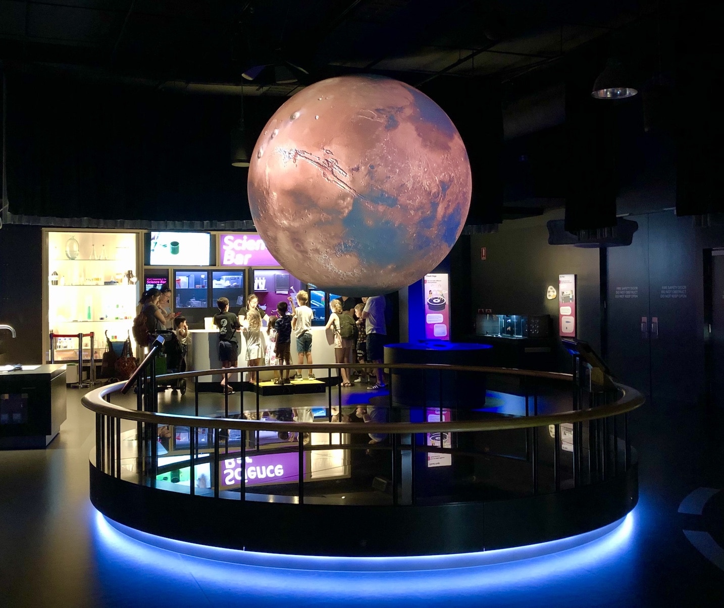 SparkLab Science Centre Brisbane Queensland Museum giant globe