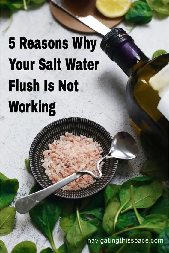 Salt Water Flush Not Working? Here's Why Navigating This Space