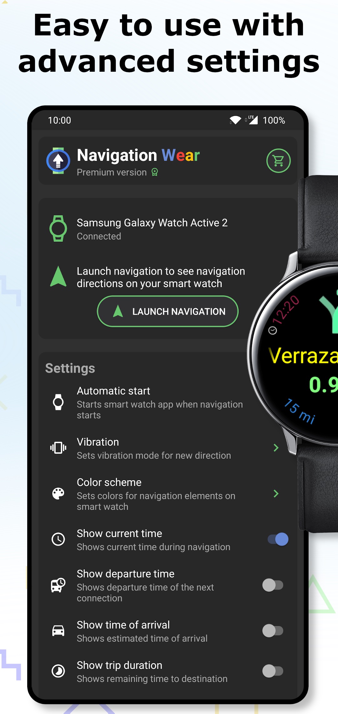 Navigation Wear navigation for smartwatch